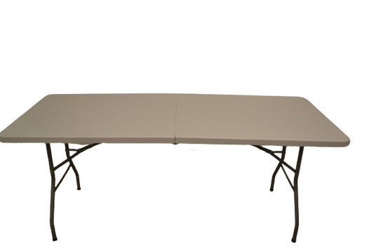 6ft White Rectangular Folding Table
